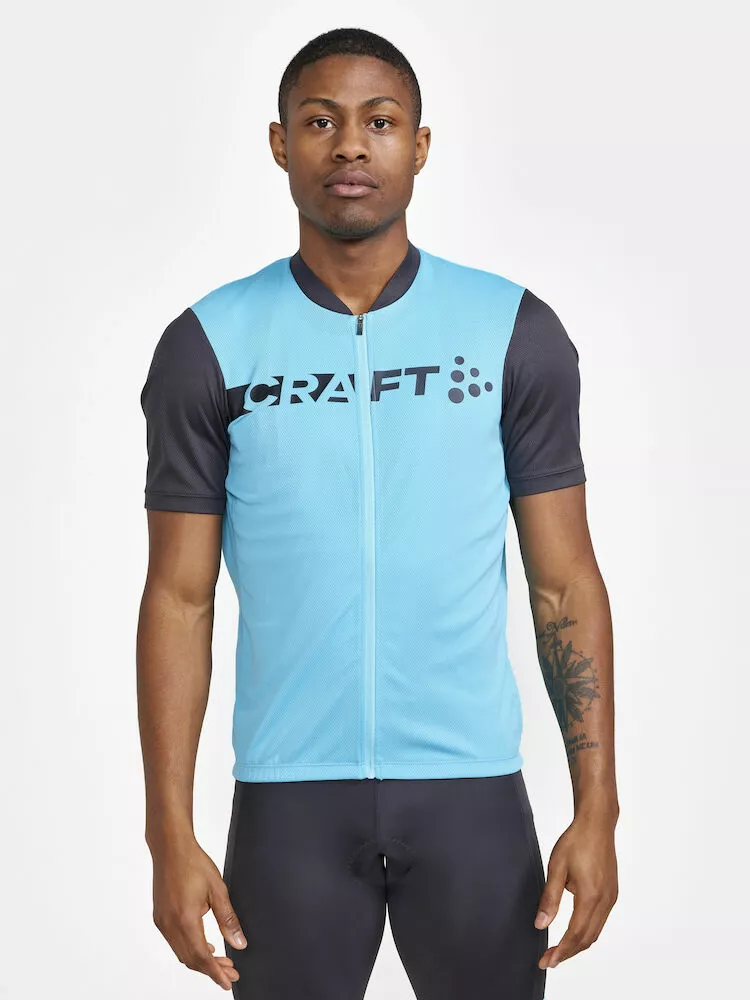 Craft Core Endur Logo Cykeltrøje Turkis/Sort 4 Craft Core Endur Logo Cykeltrøje Turkis/Sort - Billede 2