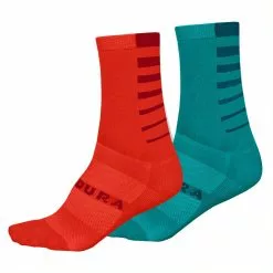 Endura Women's Coolmax® Stripe Socks (Twin Pack)