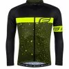 Force Spray Langærmet Cykeltrøje Sort / Fluo