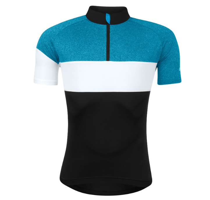 Force View Cykeltrøje - Sort / Blå / Hvid