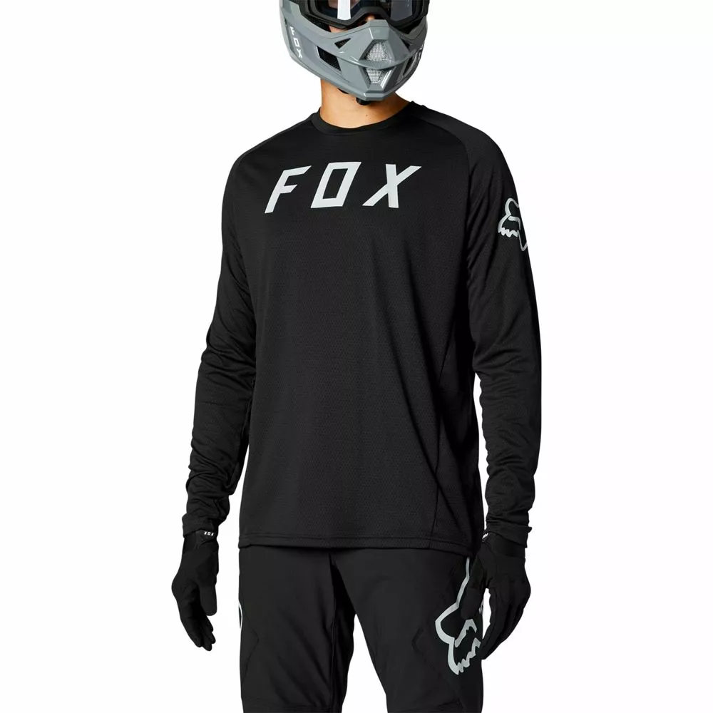 Fox Defend Langærmet MTB Jersey Sort - Billede 3