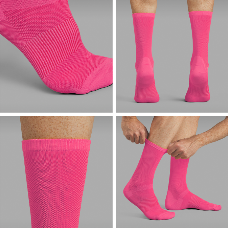 GripGrab Lightweight Airflow Long Strømper Pink 5 GripGrab Lightweight Airflow Long Strømper Pink - Billede 3