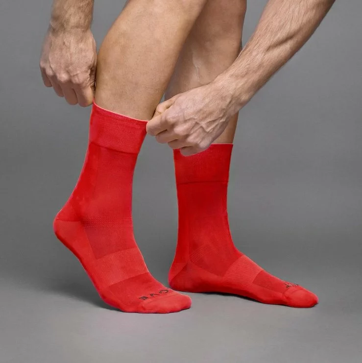 GripGrab Lightweight SL Cykelstrømper Rød 5 GripGrab Lightweight SL Cykelstrømper Rød - Billede 3