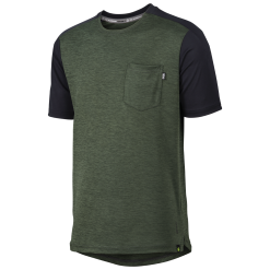 IXS Flow+ Jersey Olivengrøn/Sort