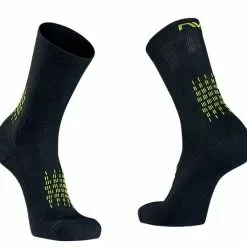 Northwave Fast Winter High Cykelstrømper Sort/Gul