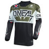 Oneal O'Neal Element MTB Warhawk Trøje Sort/Hvid/Grøn -Tilbud Cykeltrøjer Butik ONeal Element MTB Warhawk Troeje Sor 1610098921