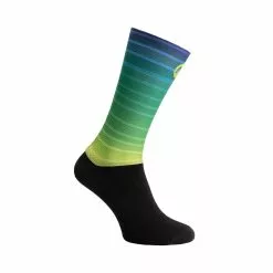 Rogelli Aero Coolmax Cykelstrømper Sort / Blå / Gul