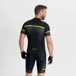 Rogelli Hero 2 Cykeltrøje Sort/Gul -Tilbud Cykeltrøjer Butik Rogelli Hero 2 Cykeltroeje SortGul 1678447986 04