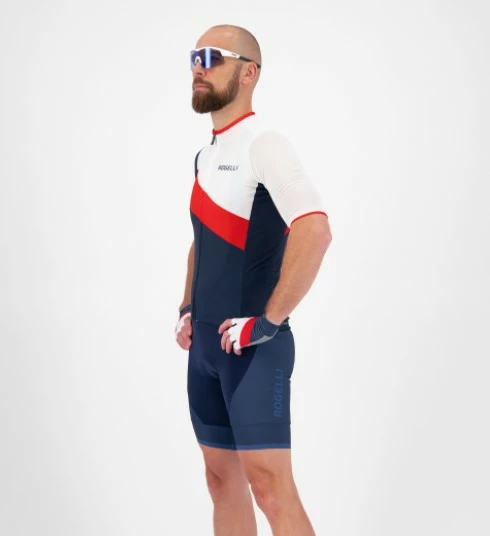 Rogelli Kai Jersey Blå/Hvid/Rød 5 Rogelli Kai Jersey Blå/Hvid/Rød - Billede 3