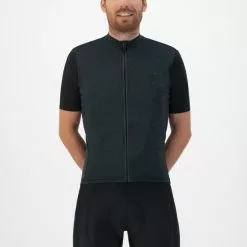 Rogelli Melange Cykeltrøje - Mørkegrå/Sort -Tilbud Cykeltrøjer Butik Rogelli Melange MoerkegraaSort 1645187807 02