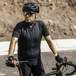 Rogelli Melange Cykeltrøje - Mørkegrå/Sort -Tilbud Cykeltrøjer Butik Rogelli Melange MoerkegraaSort 1645187807 05