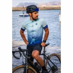 Rogelli Nebula Cykeltrøje Blå -Tilbud Cykeltrøjer Butik Rogelli Nebula Cykeltroeje Blaa 1678446675 05