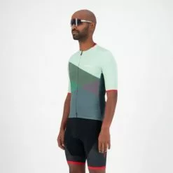 Rogelli Spike Cykeltrøje - Grå/Grøn -Tilbud Cykeltrøjer Butik Rogelli Spike Cykeltroeje GraaGroen 1611240736 02