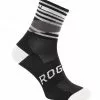 Rogelli Stripe Cykelstrømper - Sort/Hvid -Tilbud Cykeltrøjer Butik Rogelli Stripe Cykelstroemper Sort 1614851045