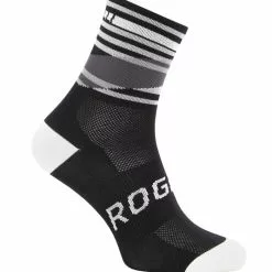 Rogelli Stripe Cykelstrømper - Sort/Hvid