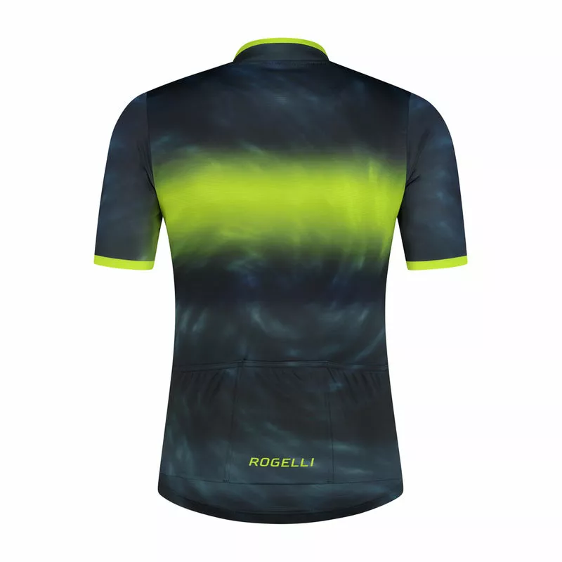 Rogelli Tie Dye Cykeltrøje - Grøn/Fluo 4 Rogelli Tie Dye Cykeltrøje - Grøn/Fluo - Billede 2