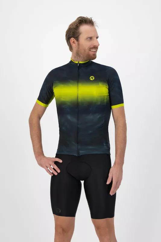Rogelli Tie Dye Cykeltrøje - Grøn/Fluo 5 Rogelli Tie Dye Cykeltrøje - Grøn/Fluo - Billede 3