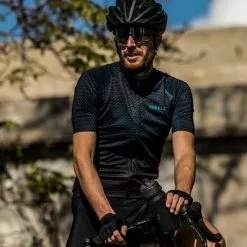 Rogelli Weave Jersey - Sort / Grøn -Tilbud Cykeltrøjer Butik Rogelli Weave Jersey Sort Groen 1610365815 02