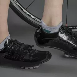 GripGrab No Show Women Sok Grå/grøn -Tilbud Cykeltrøjer Butik gripgrabnoshowsokwoman2017 02